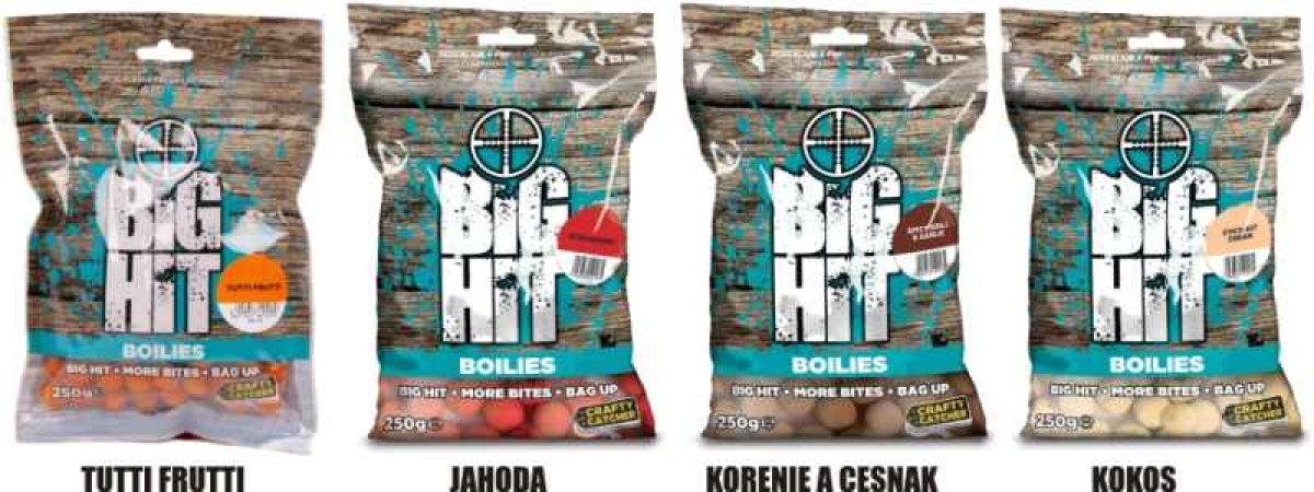 Boilies Big Hit 15mm / 250g Coconut Cream