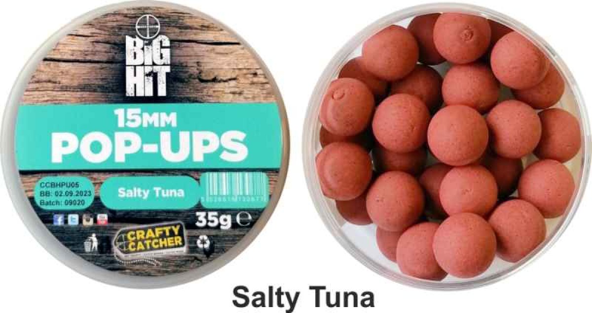 Boilies pop up Crafty Catcher Big Hit 15mm / 35g Strawberry Cream Boilies pop up Crafty Catcher Big Hit 15mm / 35g Strawberry Cream