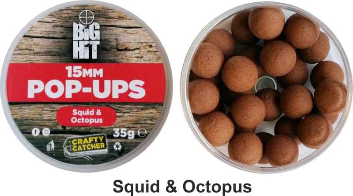 Boilies pop up Crafty Catcher Big Hit 15mm / 35g Strawberry Cream Boilies pop up Crafty Catcher Big Hit 15mm / 35g Strawberry Cream