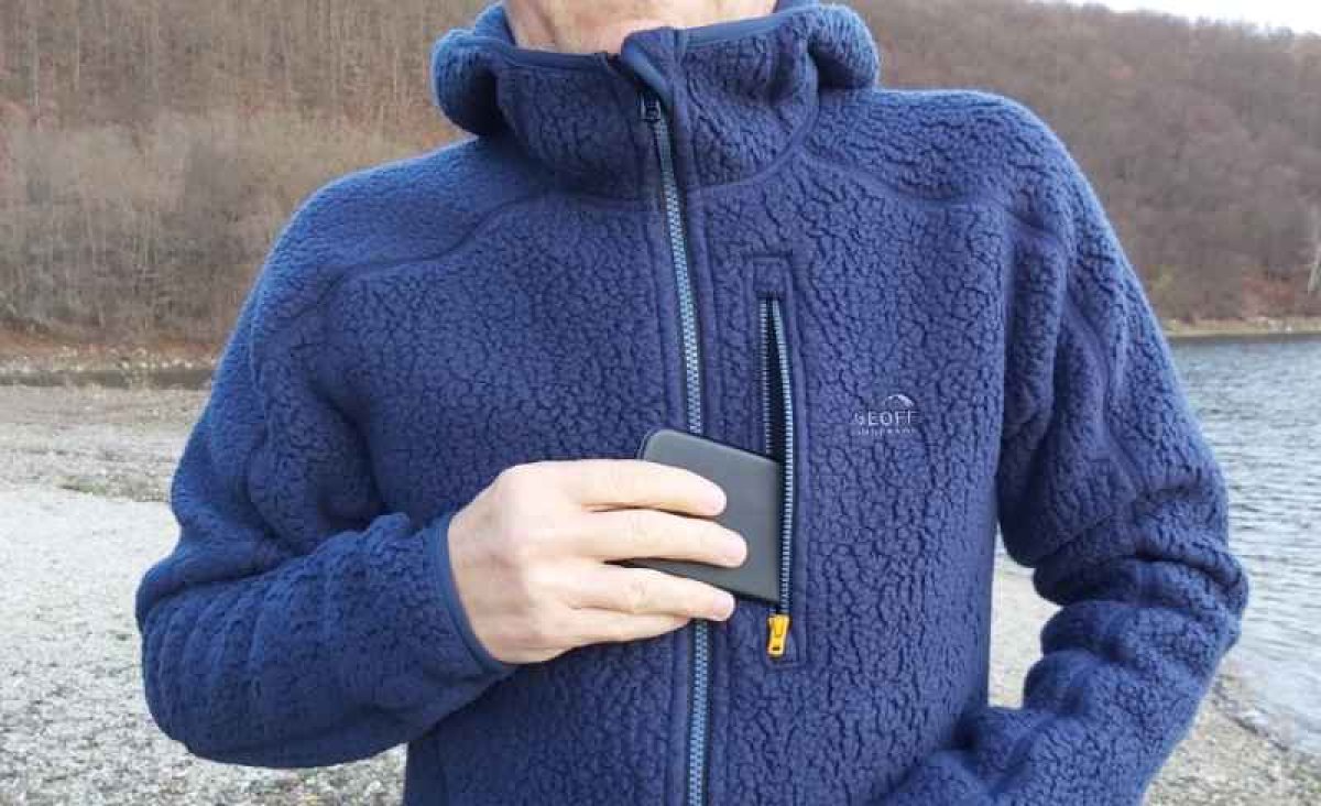 Bunda s kapucí TEDDY - Modrý vel.XXXL Bunda s kapucí TEDDY - Modrý vel.XXXL