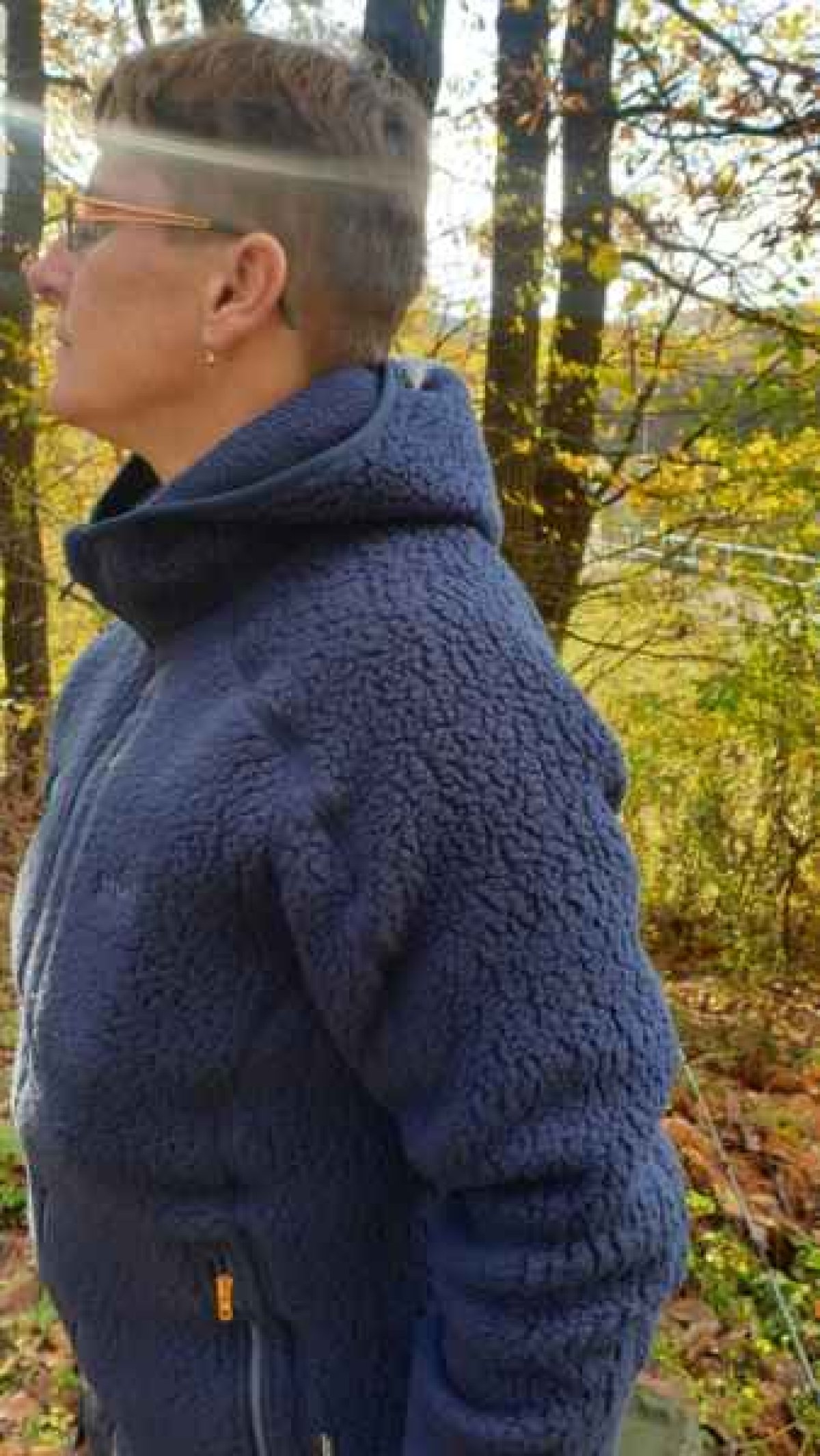 Bunda s kapucí TEDDY - Modrý vel.XXXL Bunda s kapucí TEDDY - Modrý vel.XXXL