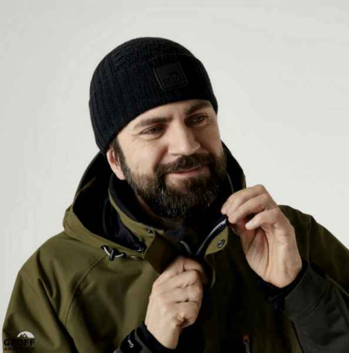 Čepice Geoff Anderson WizWool Ulf beanie černá Čepice Geoff Anderson WizWool Ulf beanie černá