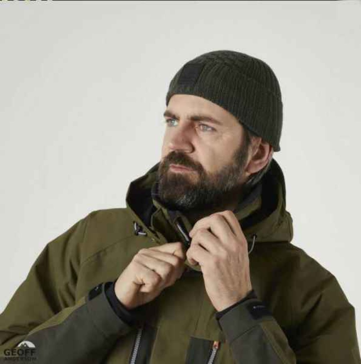 Čepice Geoff Anderson WizWool Ulf beanie zelená Čepice Geoff Anderson WizWool Ulf beanie zelená