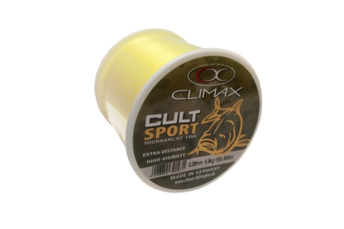 Climax silon CULT SPORT fluo-žlutý 3000m 0,30mm 8,3kg / 15lb