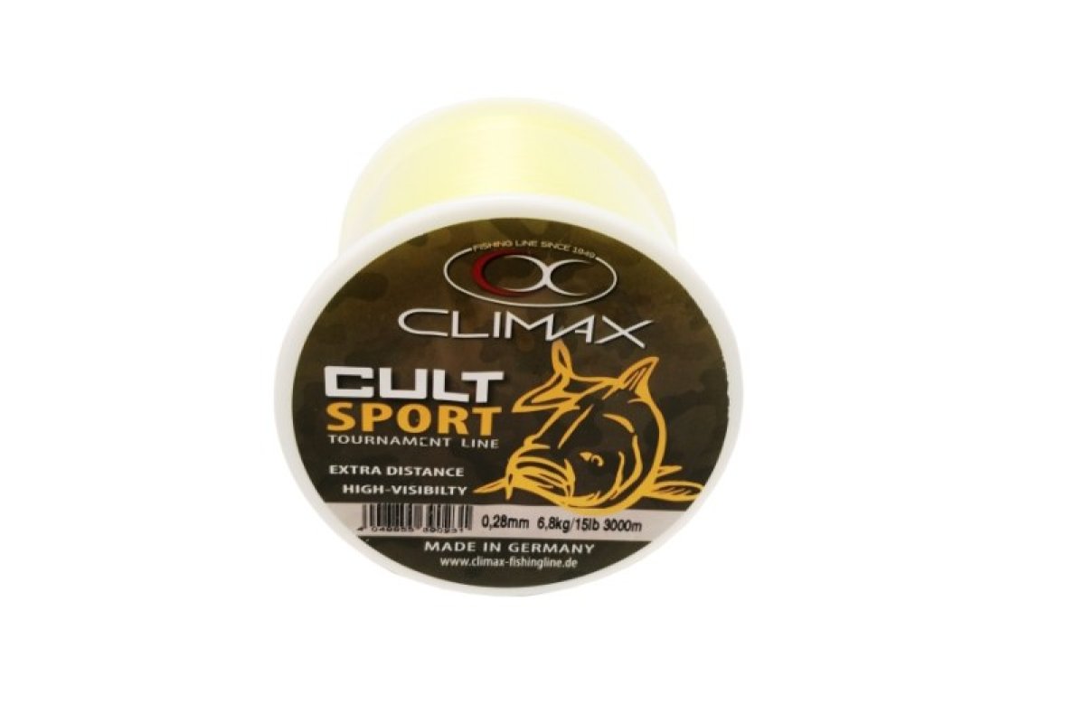 Climax silon CULT SPORT fluo-žlutý 3000m 0,30mm 8,3kg / 15lb