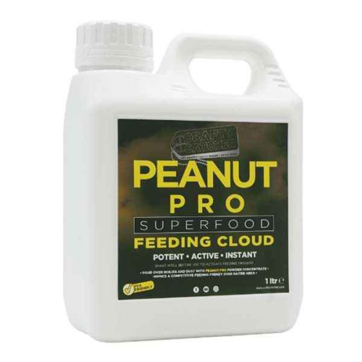 Crafty Catcher Feeding cloud spod tekutá směs 1l Peanut Pro