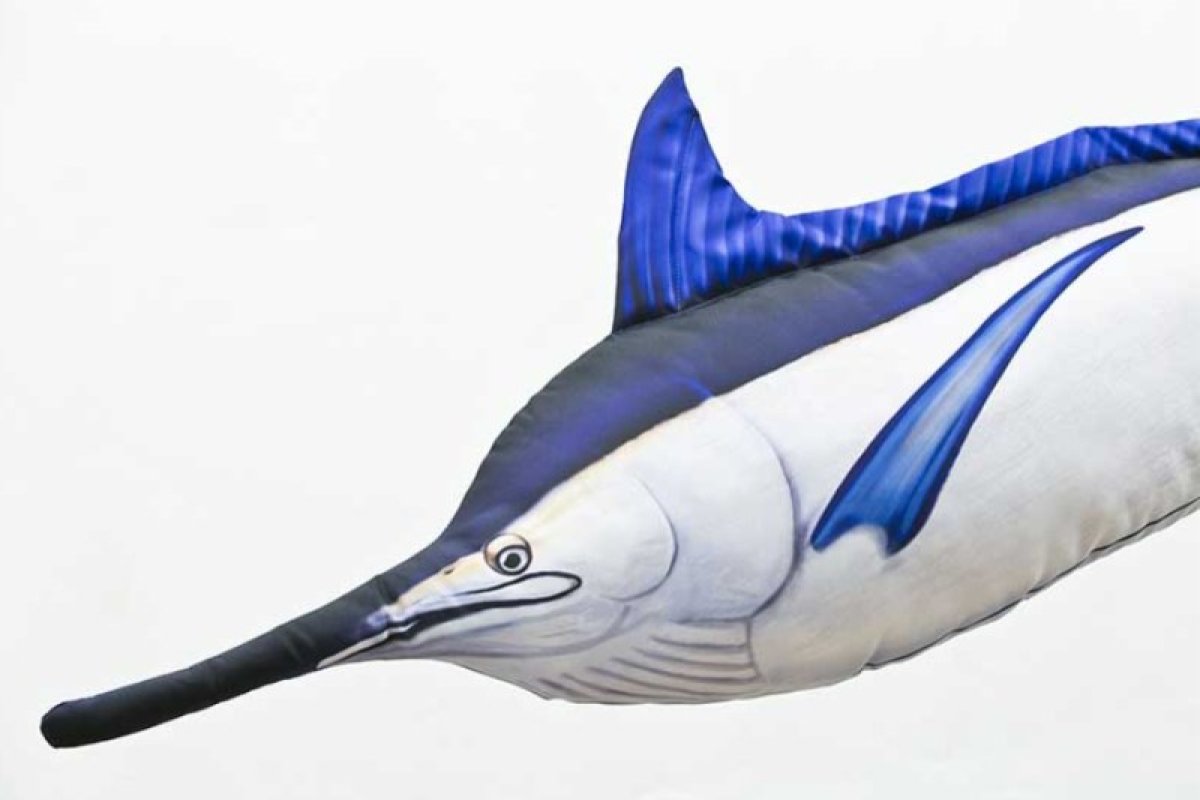 Dekorační polštář - Blue Marlin lit up 118cm