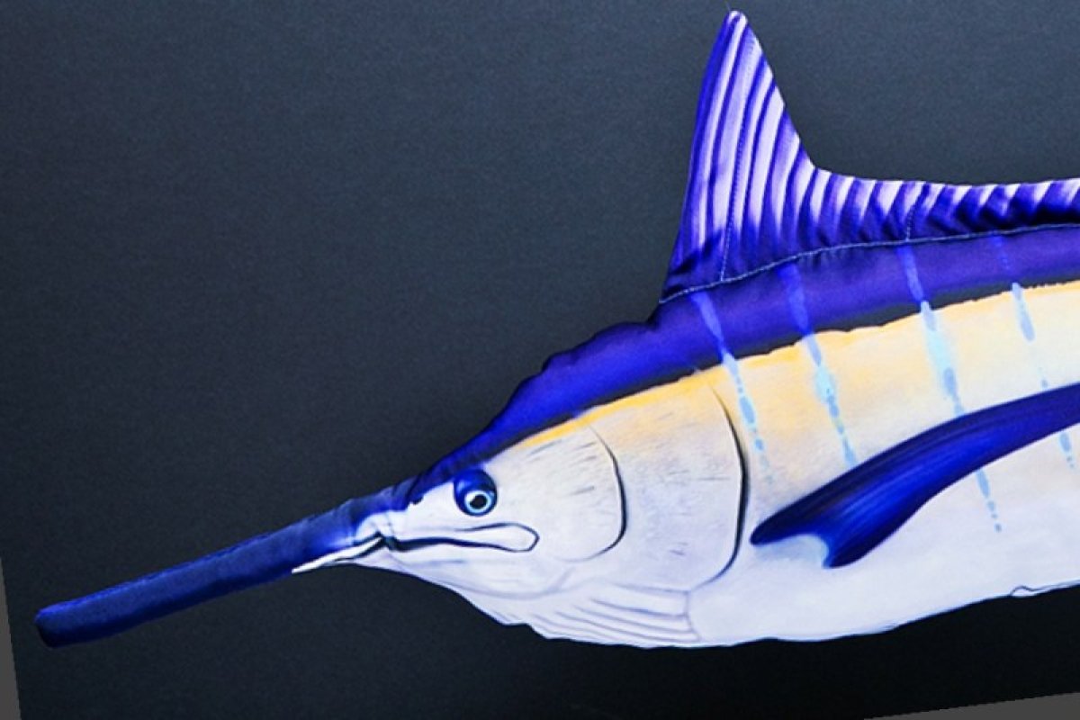 Dekorační polštář - Blue Marlin lit up 118cm