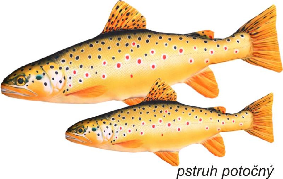 Dekorační polštář - Pstruh mini 35-45cm