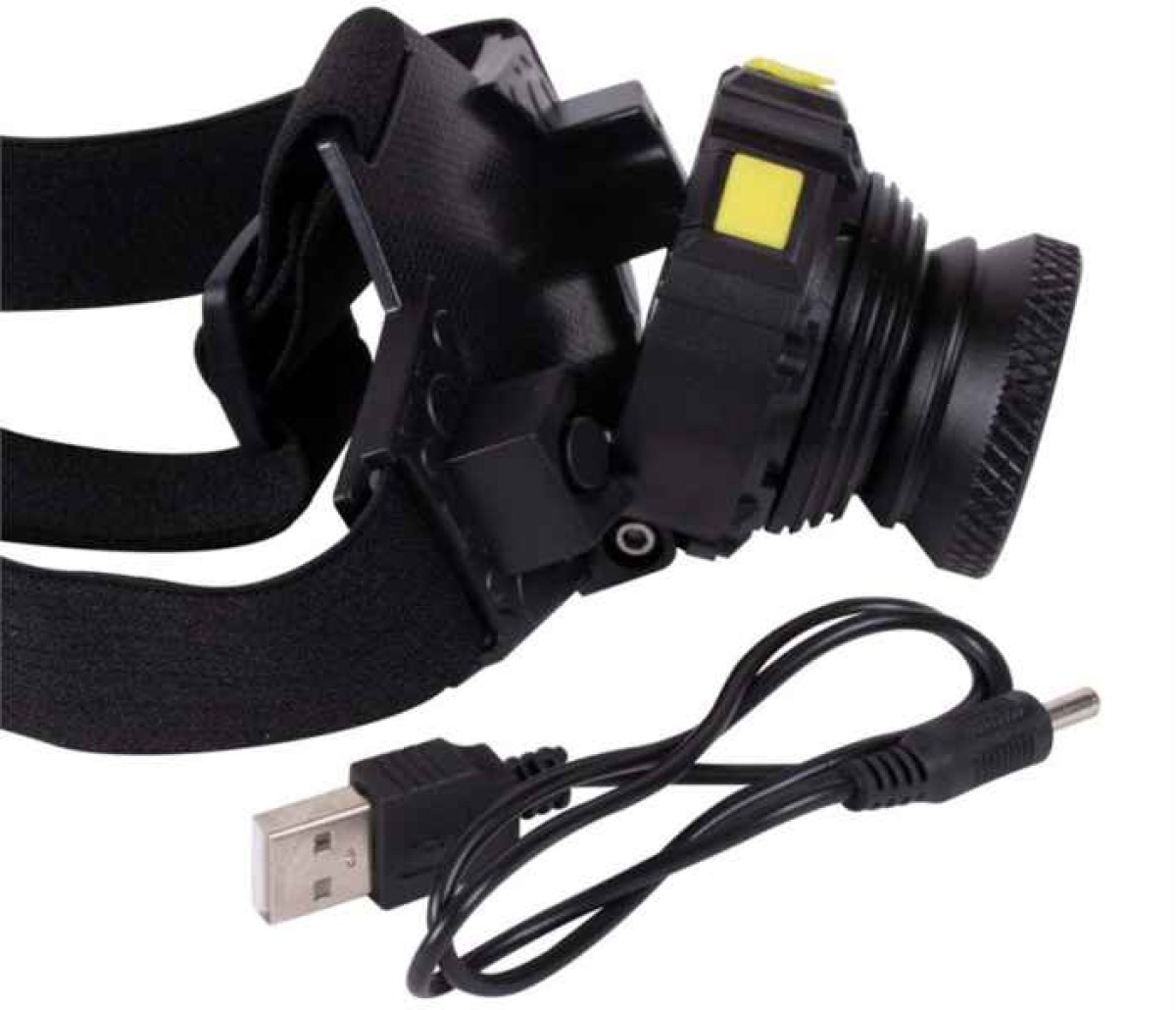 FAITH USB dobíjecí čelovka - dosvit 200m