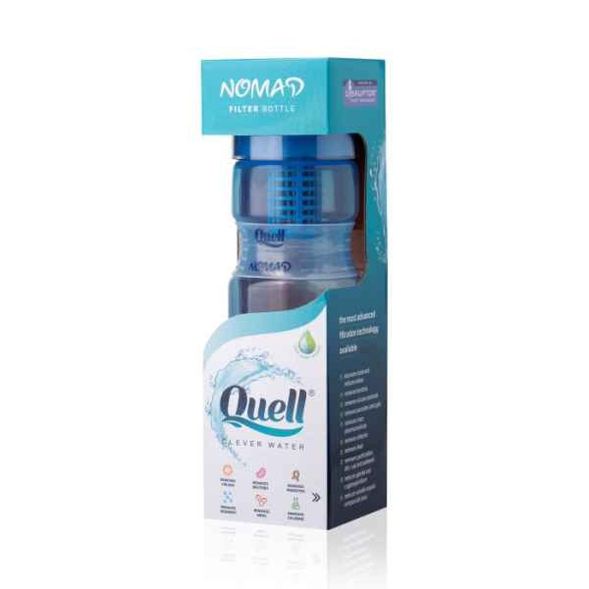 Filtrační láhev Quell NOMAD 700ml modrá