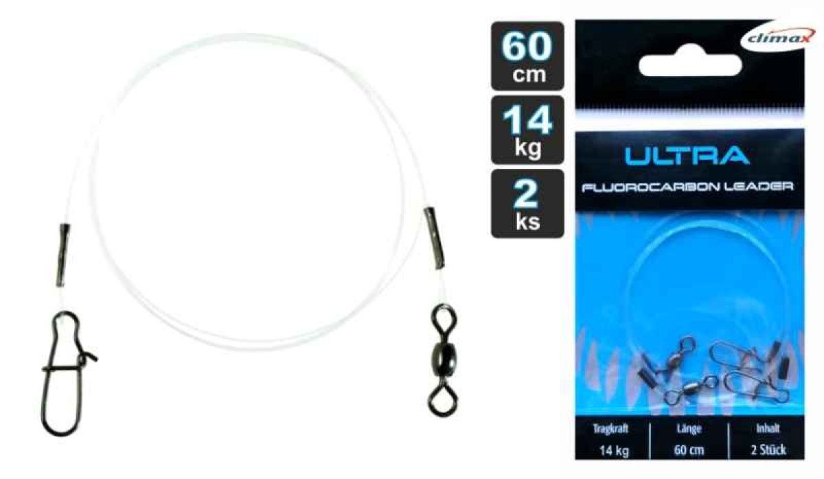 Fluorocarbon návazec 60cm / 2ks 20kg