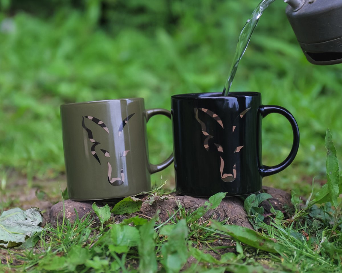 Fox Black and Camo Head Ceramic Mug