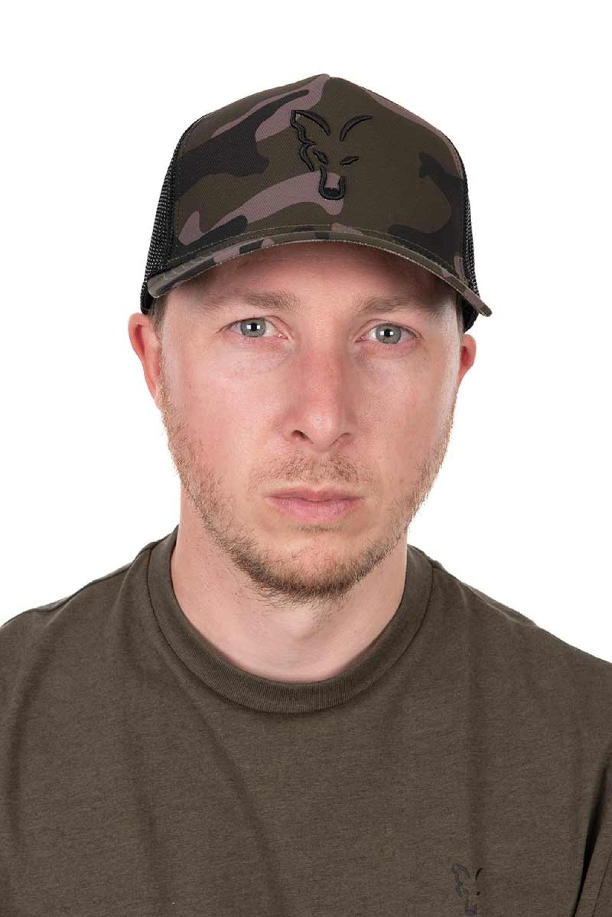 Fox Black Camo Trucker Cap