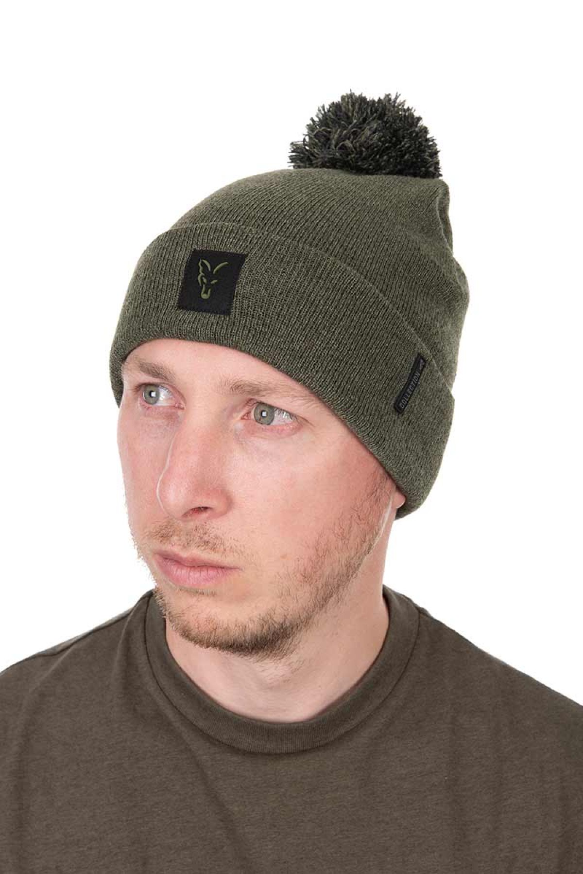 Fox Collection Bobble Hat - Green/Black