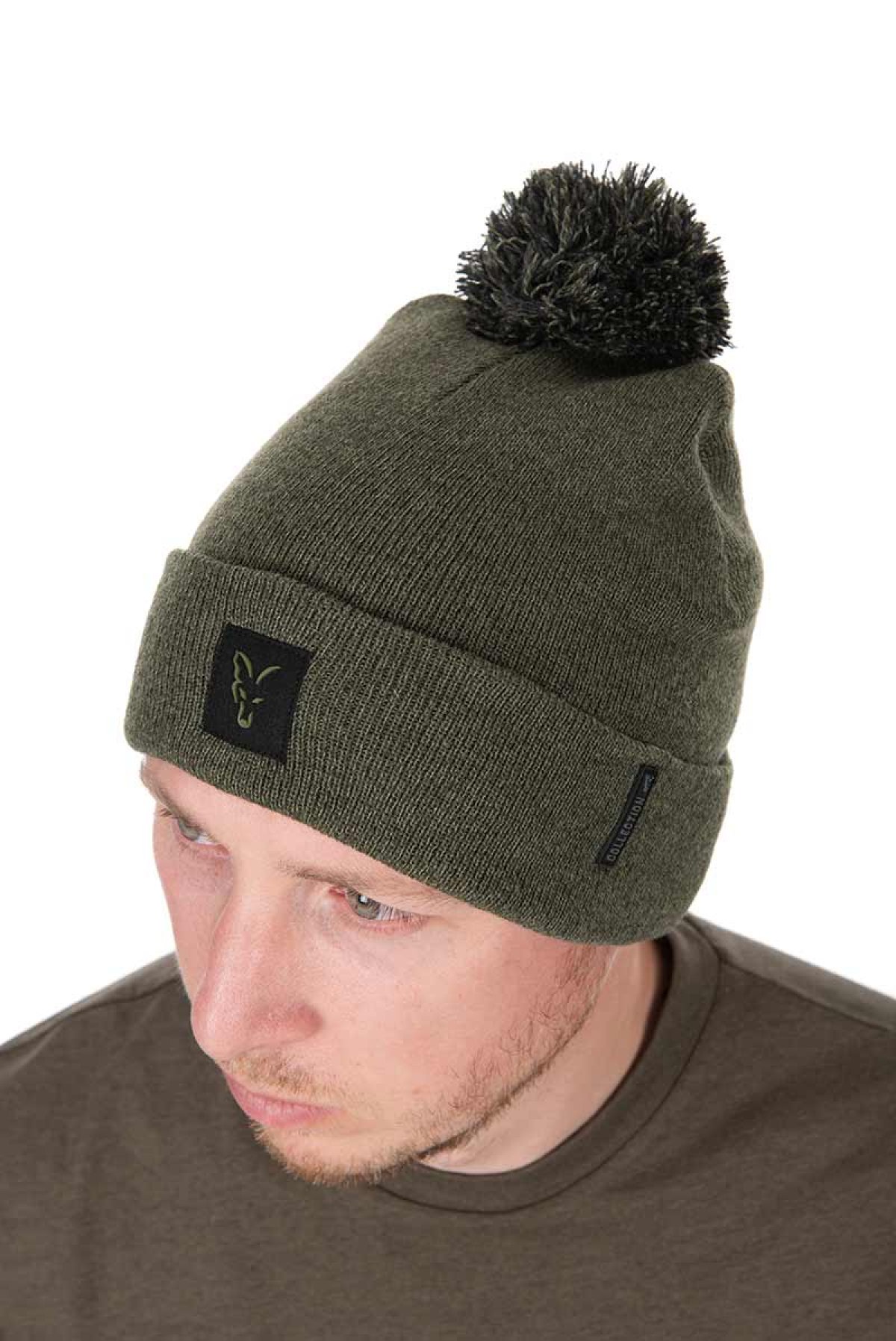 Fox Collection Bobble Hat - Green/Black