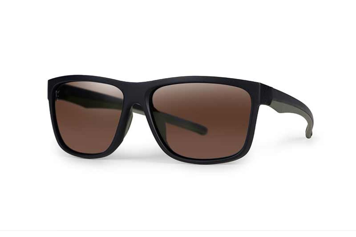 Fox Collection Green & Black Shades – Brown Lens
