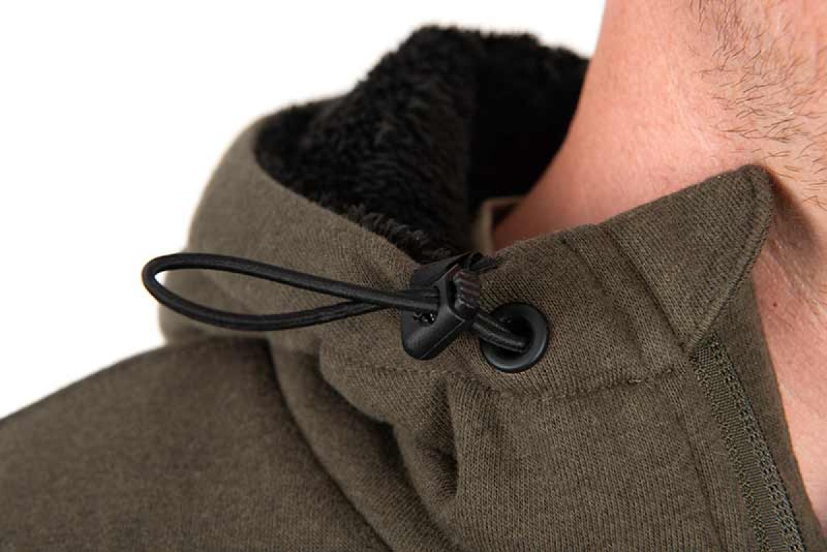 Fox Collection Sherpa Jacket Green & Black