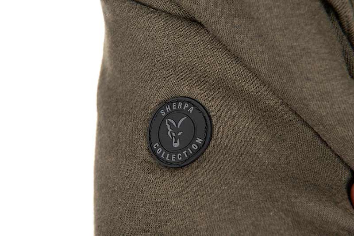 Fox Collection Sherpa Jacket Green & Black