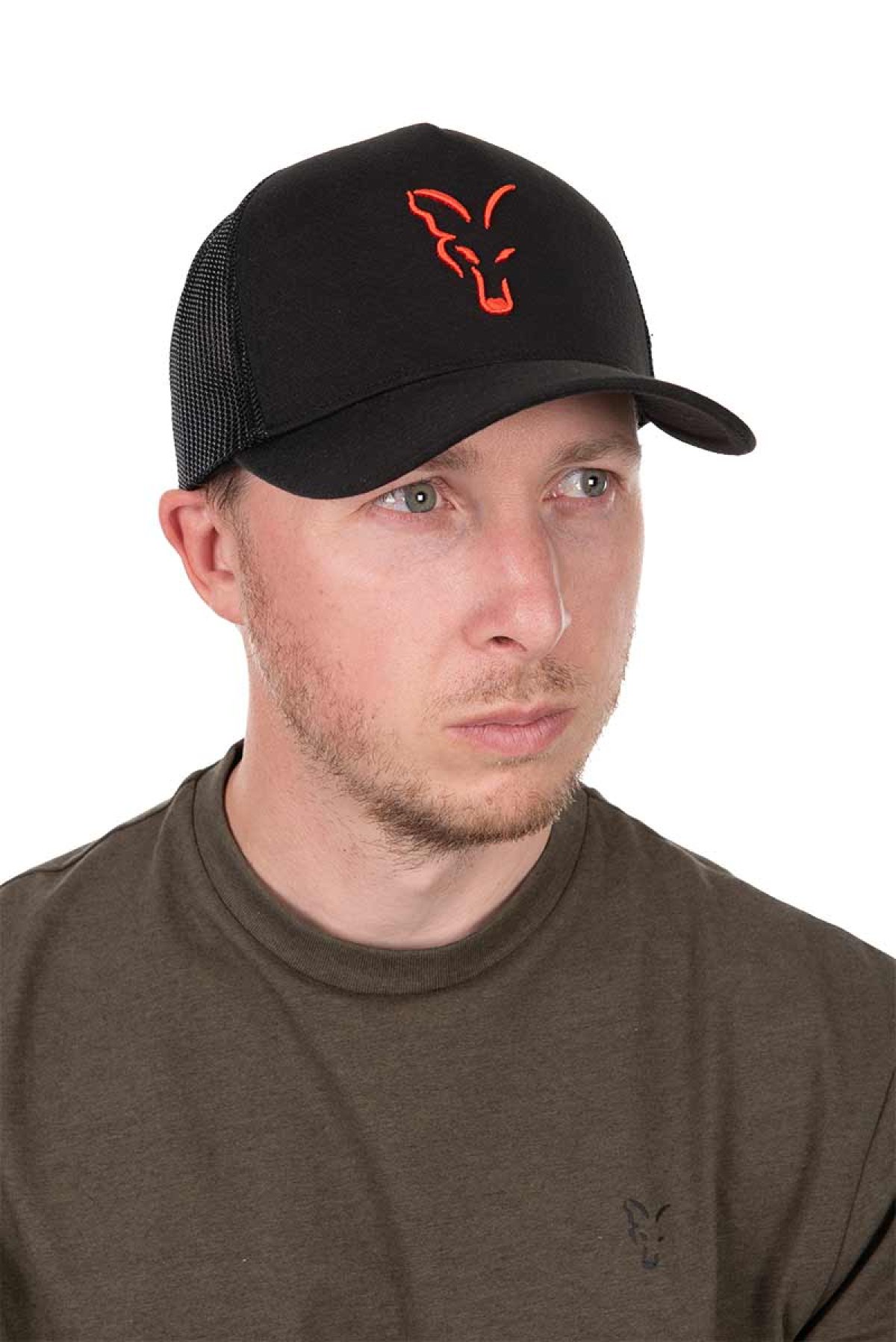 Fox Collection Trucker Cap - Black/Orange 751