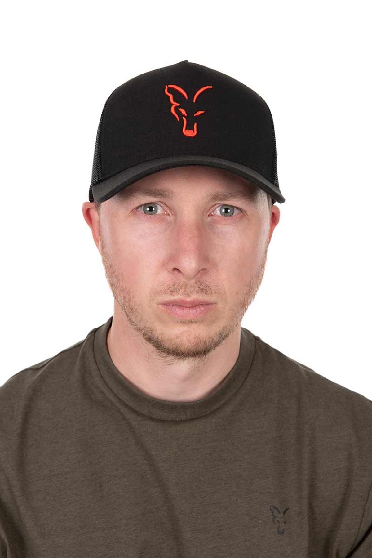 Fox Collection Trucker Cap - Black/Orange 751