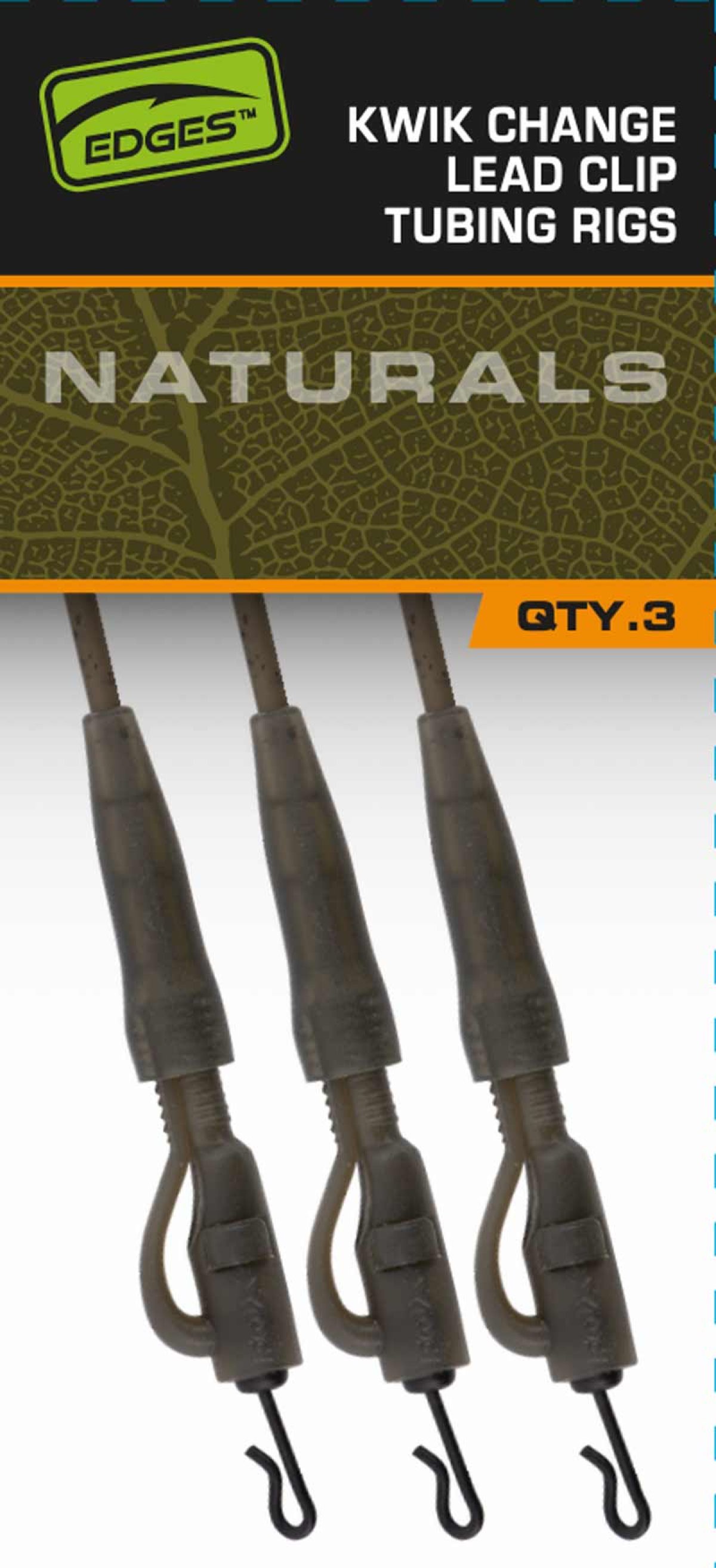 Fox EDGES™ Naturals Kwik Change Lead Clip Tubing Setup 