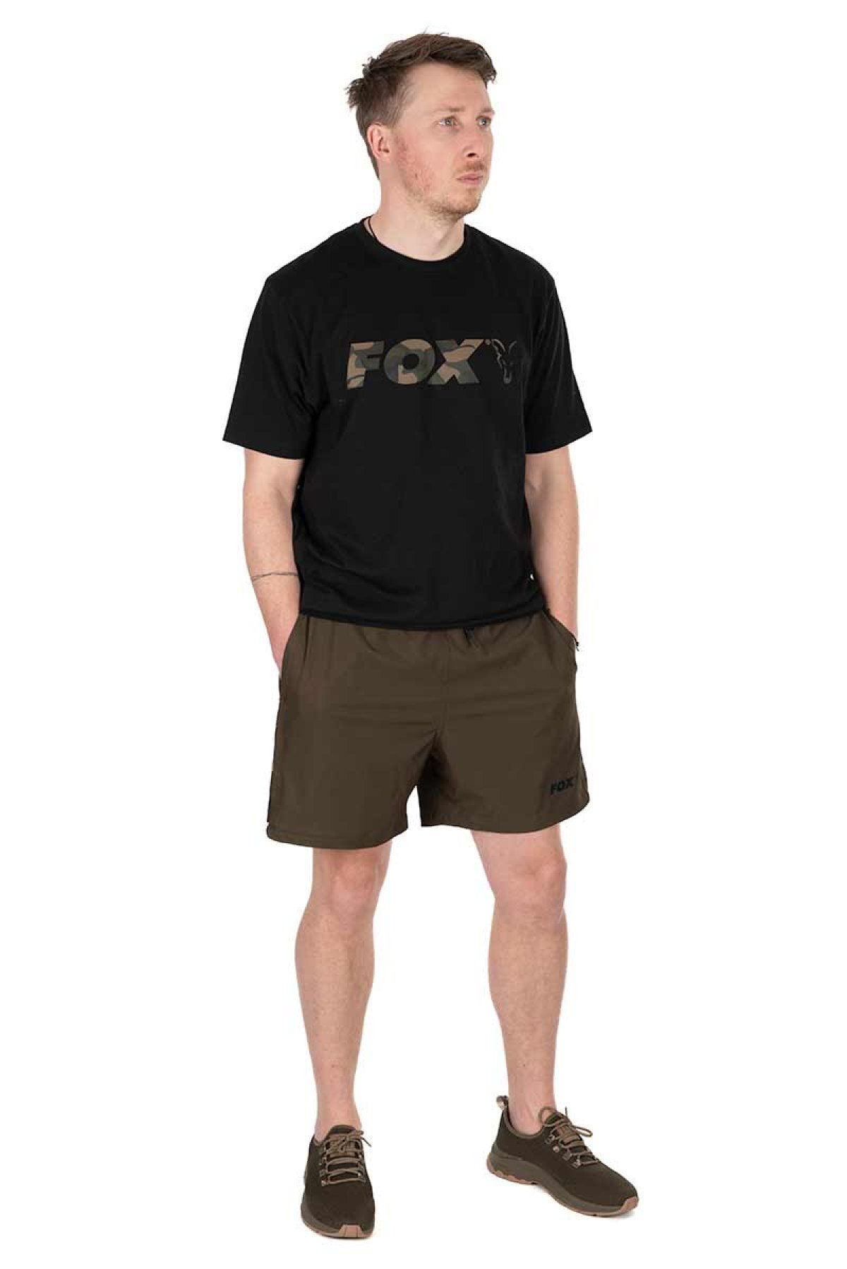 Fox Khaki/Camo - Plavecké kraťasy