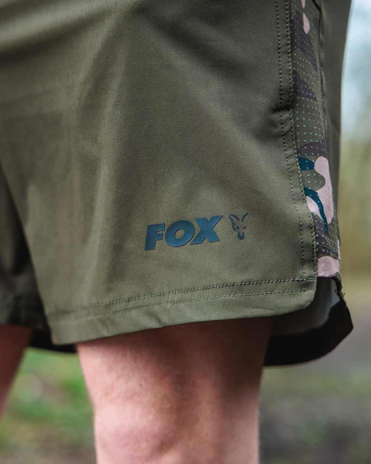 Fox Khaki/Camo - Plavecké kraťasy