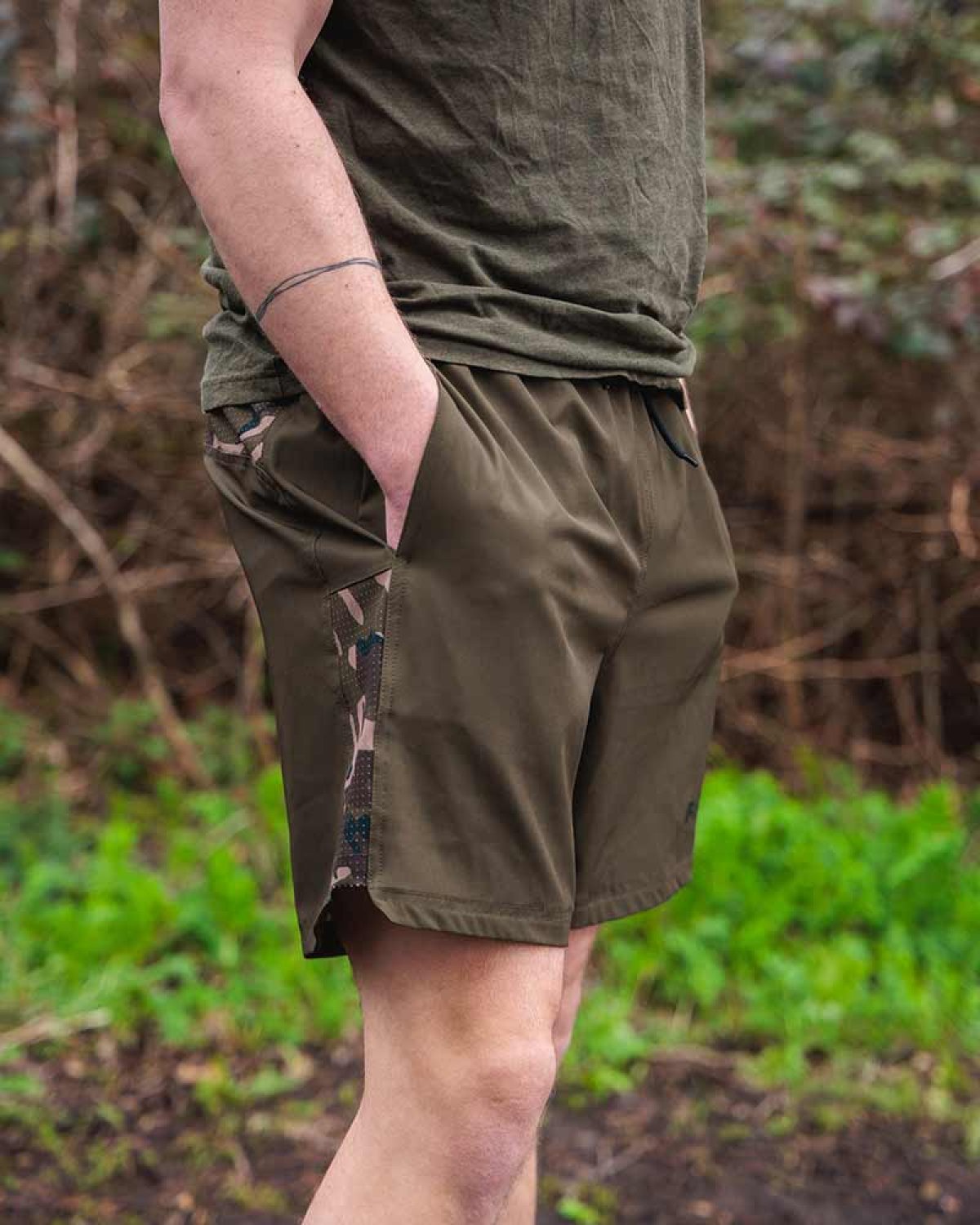 Fox Khaki/Camo - Plavecké kraťasy