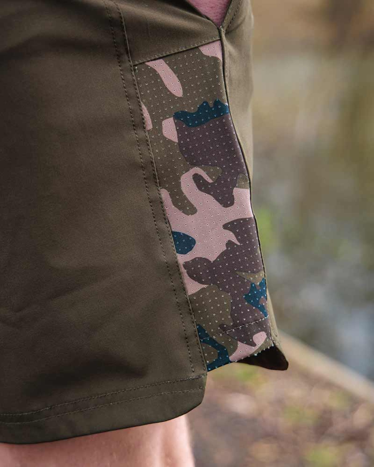 Fox Khaki/Camo - Plavecké kraťasy