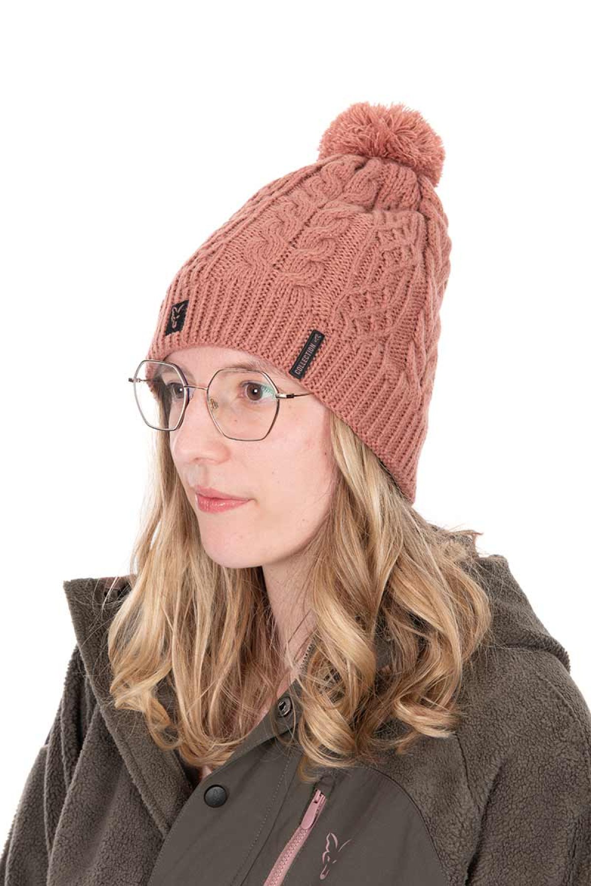 Fox Ladies Knitted Bobble Hat
