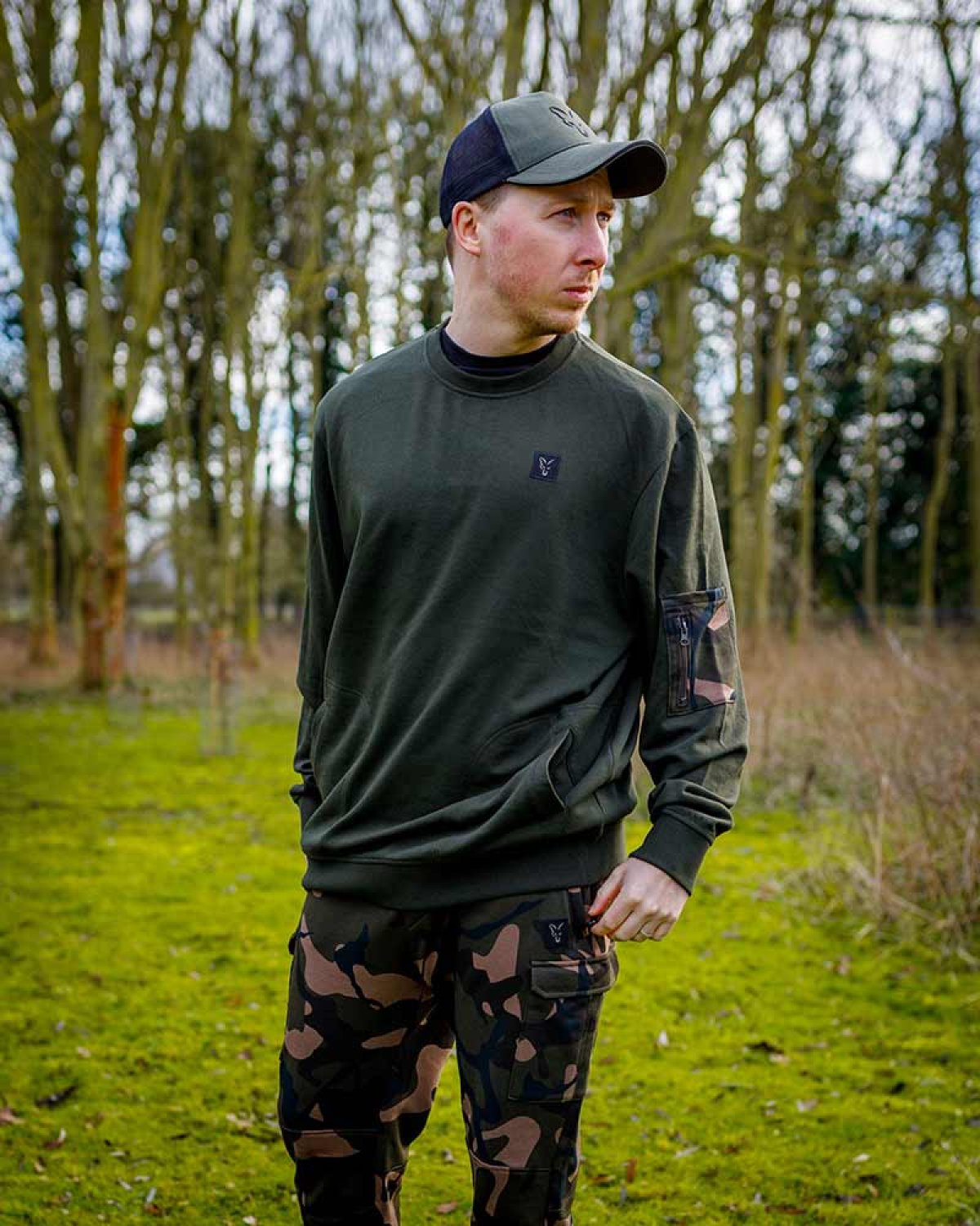  Fox LW Khaki Pullover