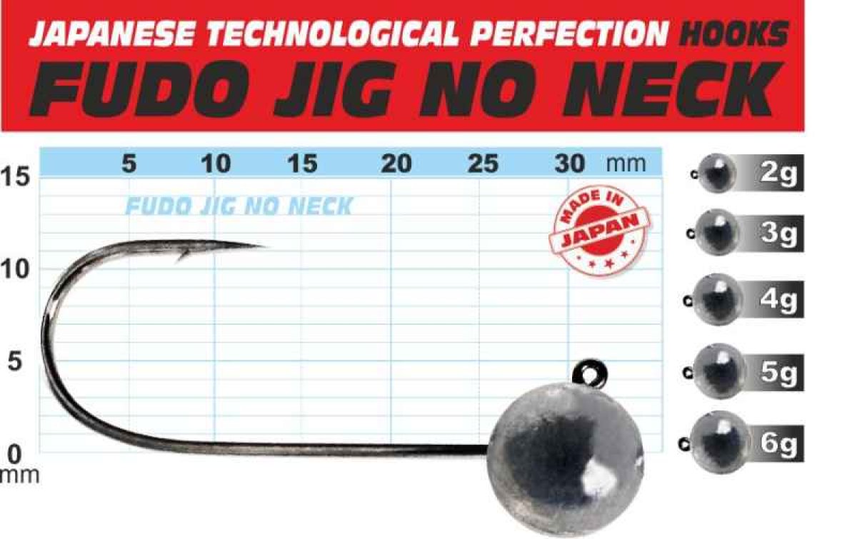 Fudo JIG bez nálitku 1 balení 5ks 3g