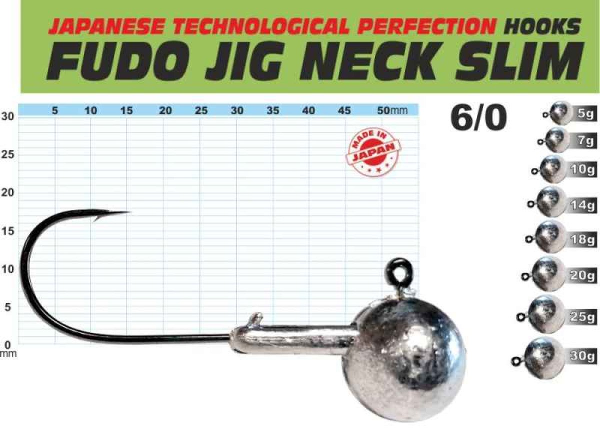 FUDO JIG PROFI Slim s nálitkem 6/0 balení 3ks 25g