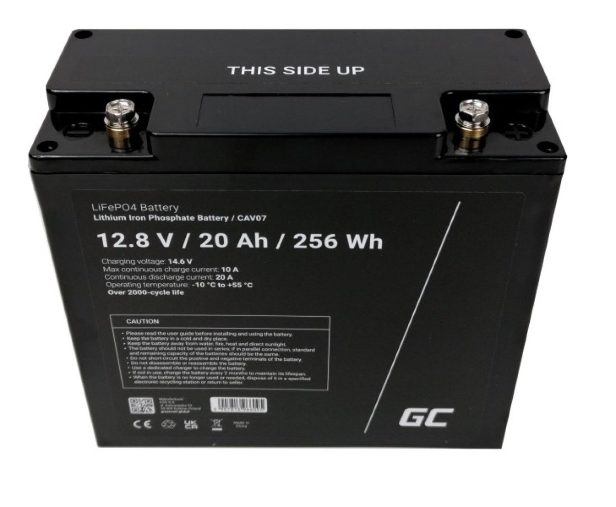 GC Lithiový akumulátor LiFePO4 20Ah 12.8V