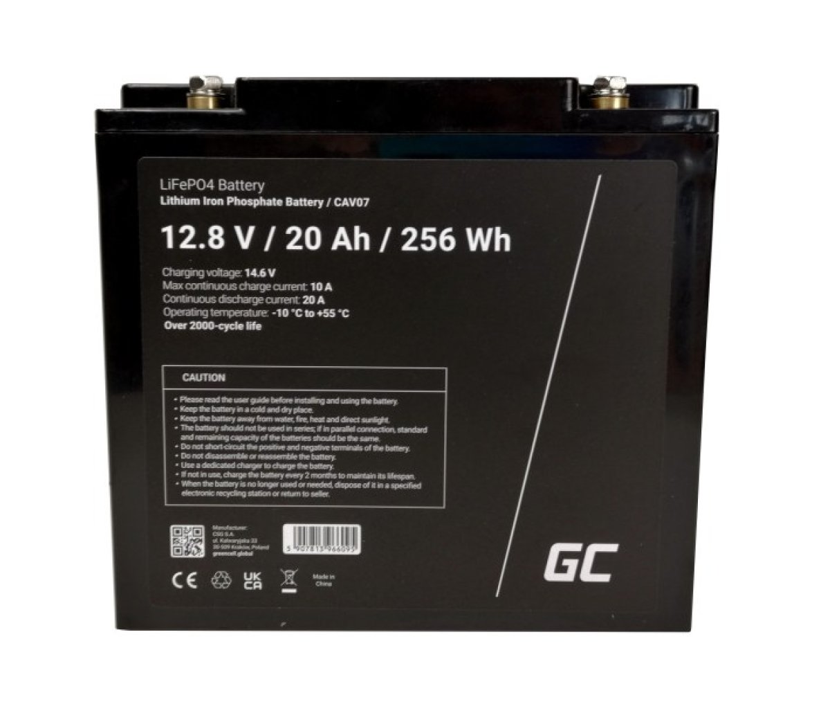 GC Lithiový akumulátor LiFePO4 50Ah 12.8V