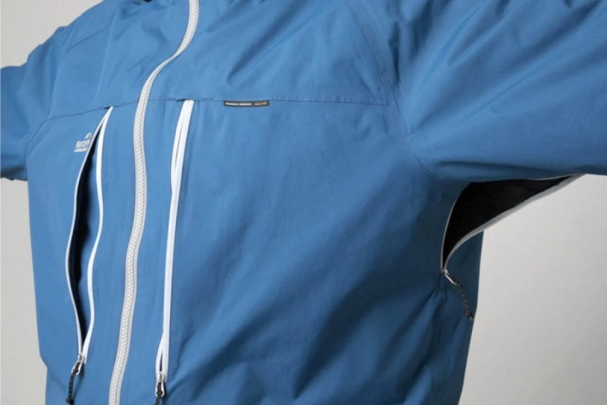 Geoff Anderson bunda DOZER Light modrá+kalhoty URUS LIGHT černé set L 1382