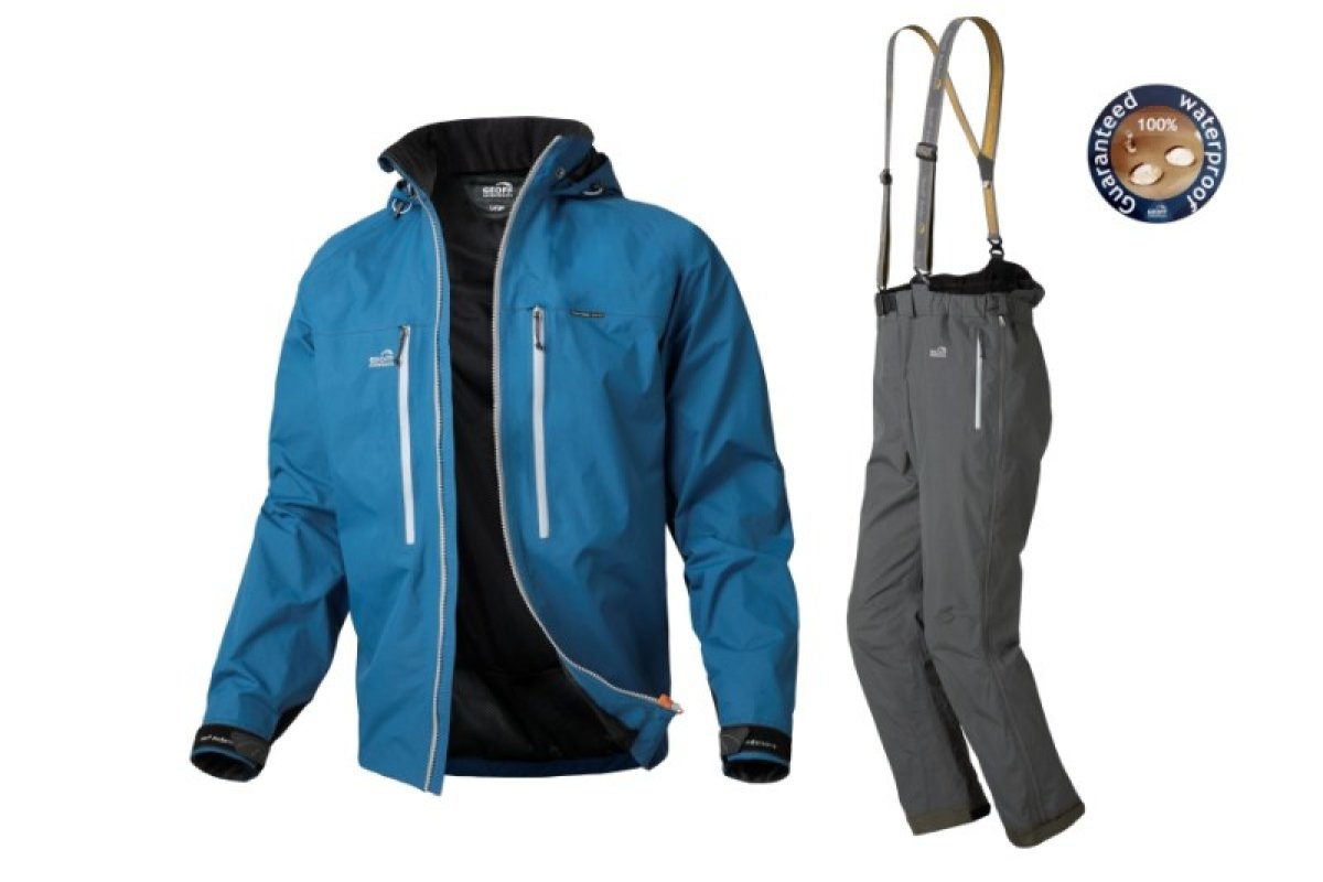 Geoff Anderson bunda DOZER Light modrá+kalhoty URUS LIGHT černé set L 1382