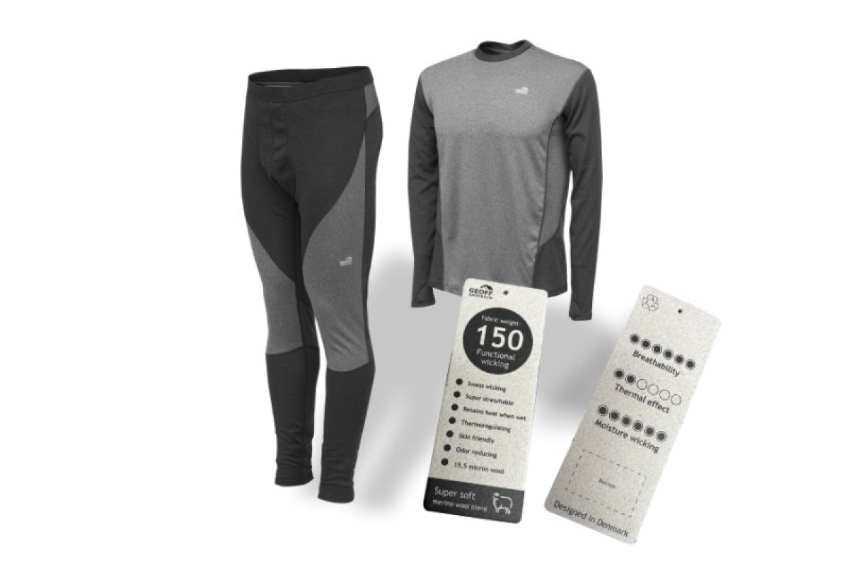 Geoff Anderson WizWool 150 pulover + termokalhoty šedé L 1365