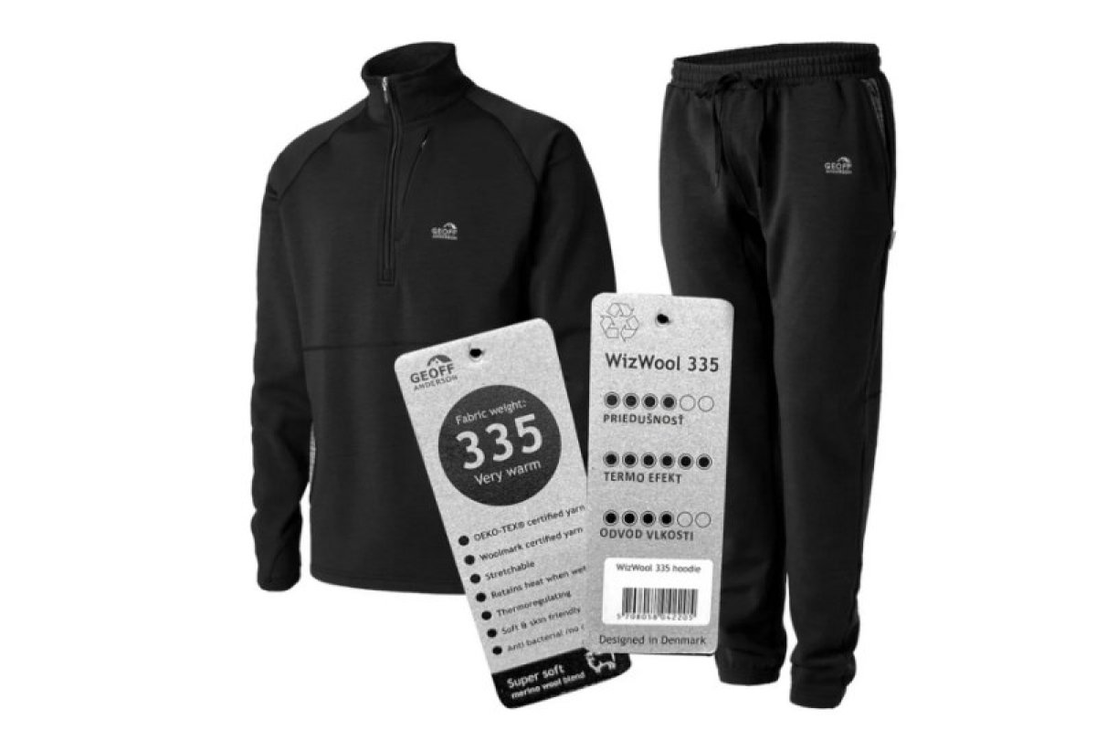 Geoff Anderson WizWool 335 mikina + teplákové kalhoty M 1398
