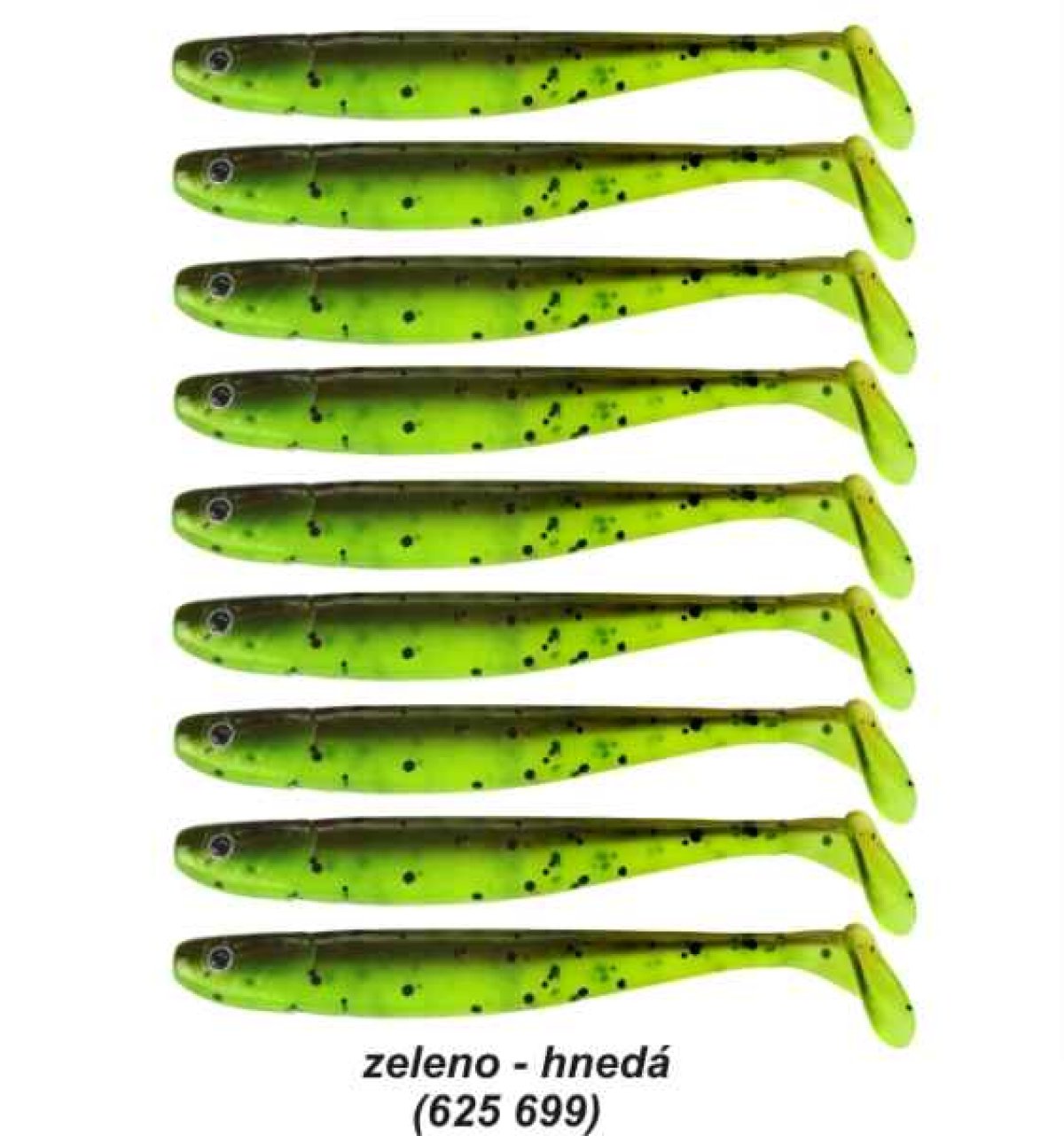 Gumové nástrahy Senschu 7,5cm, bal. 9ks, UV Oranžová
