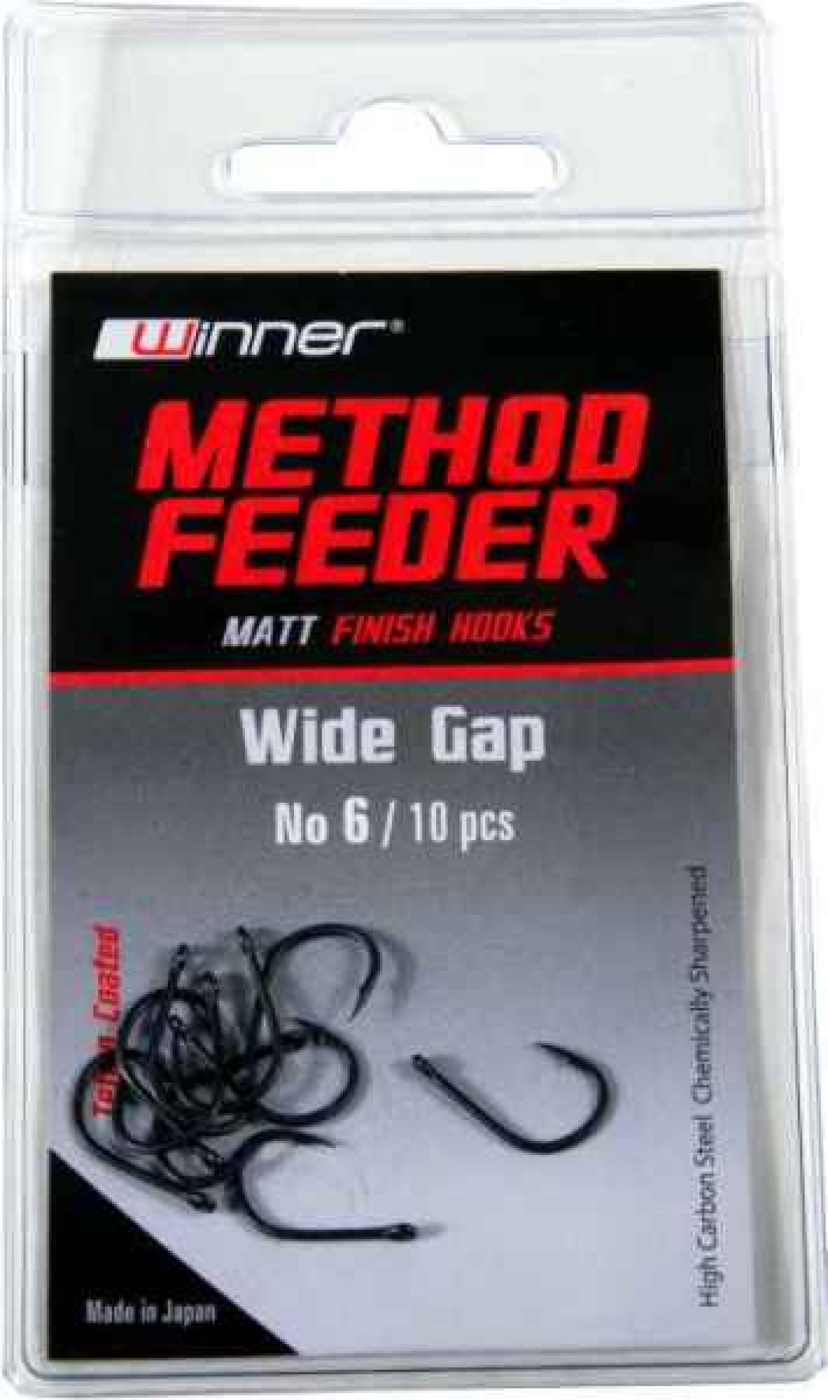 Háček - Matt Finish Method Feeder Hook Wide Gap 10ks č.12