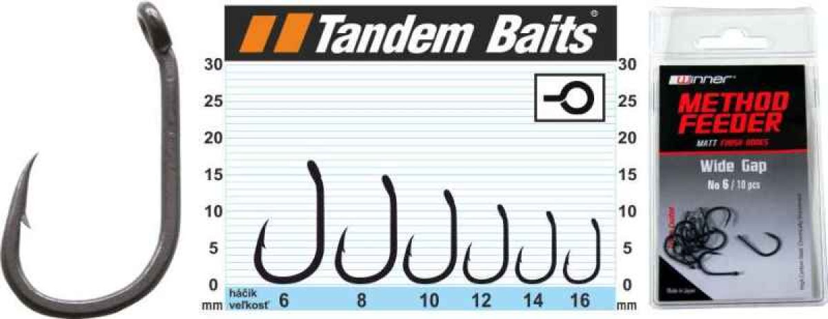 Háček - Matt Finish Method Feeder Hook Wide Gap 10ks č.12