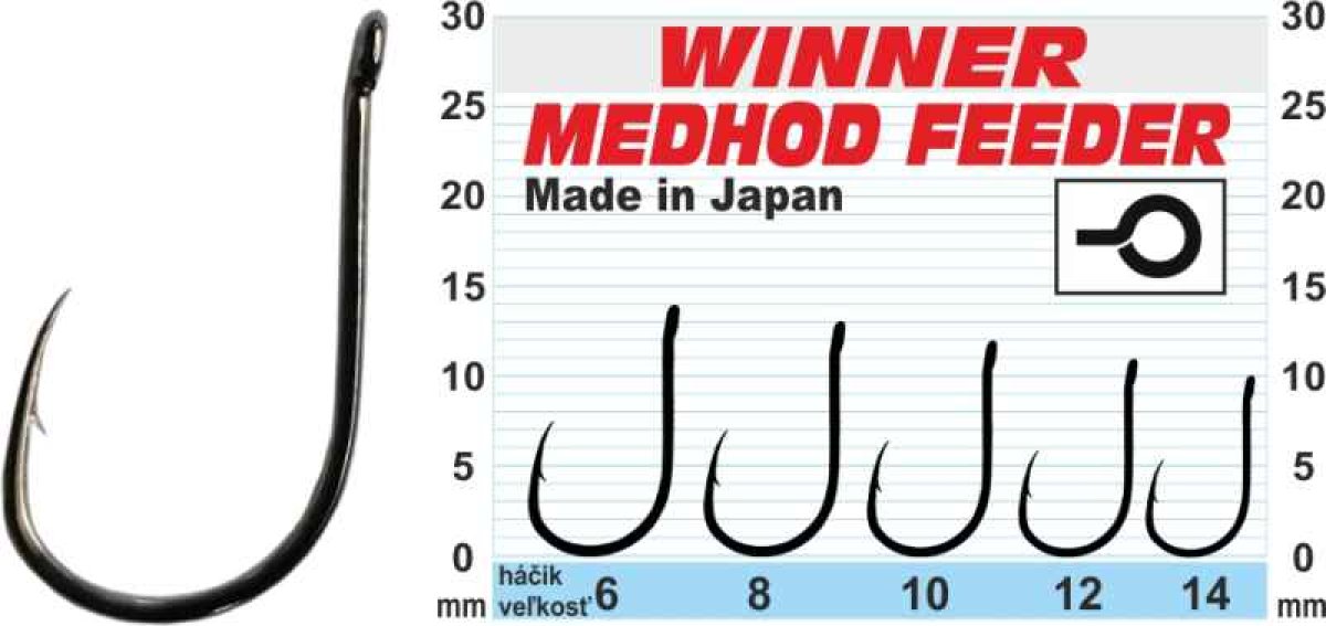 Háček - Profi Method Feeder MF X4 / 10ks vel. 12