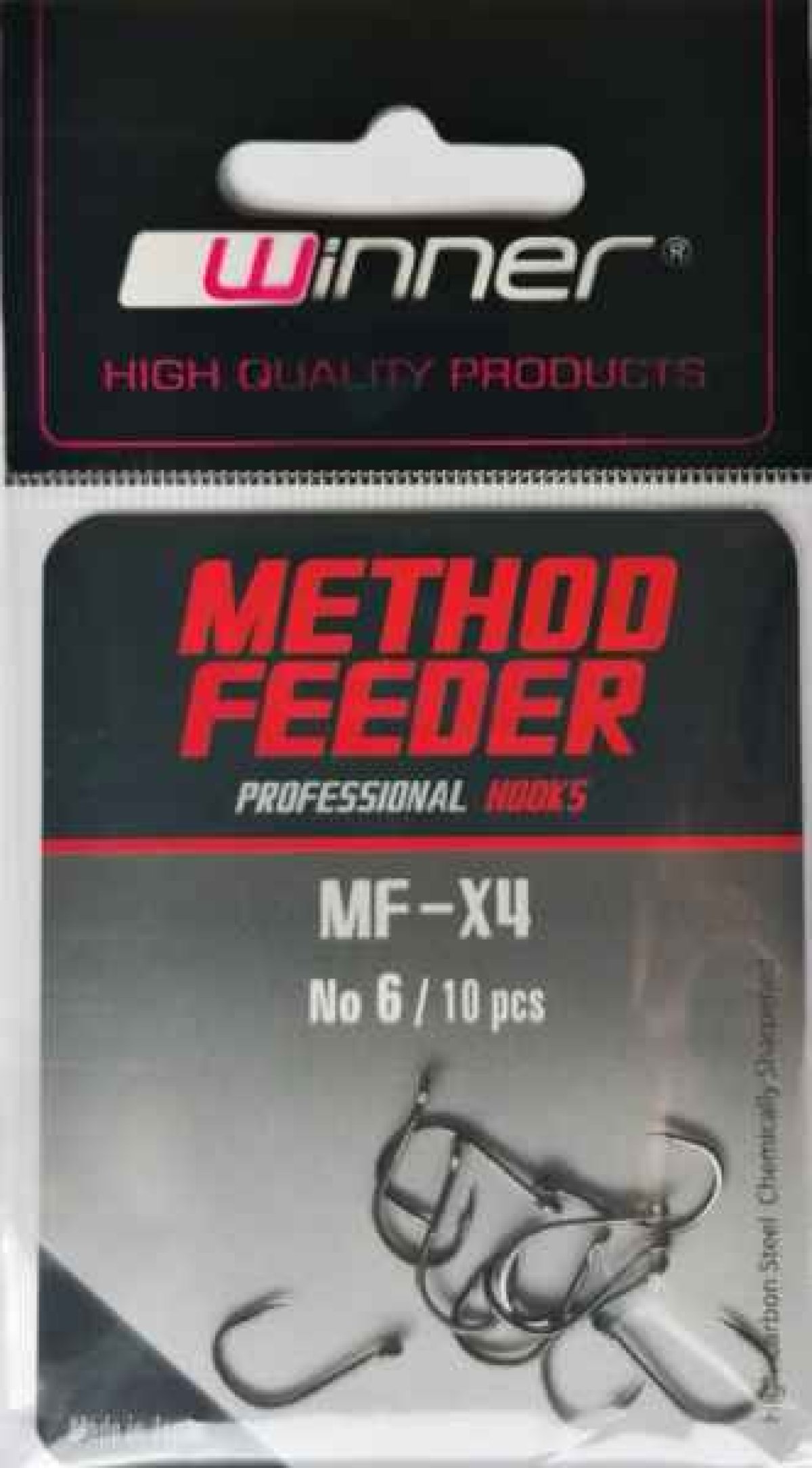 Háček - Profi Method Feeder MF X4 / 10ks vel. 12