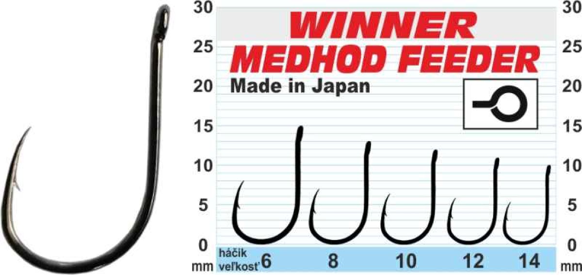 Háček - Profi Method Feeder MF X5 / 10ks balení vel. 12