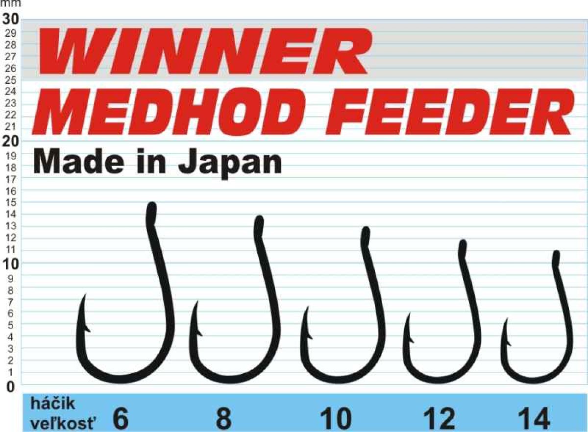 Háček - Profi Method Feeder MF X7 / 10ks balení vel.14