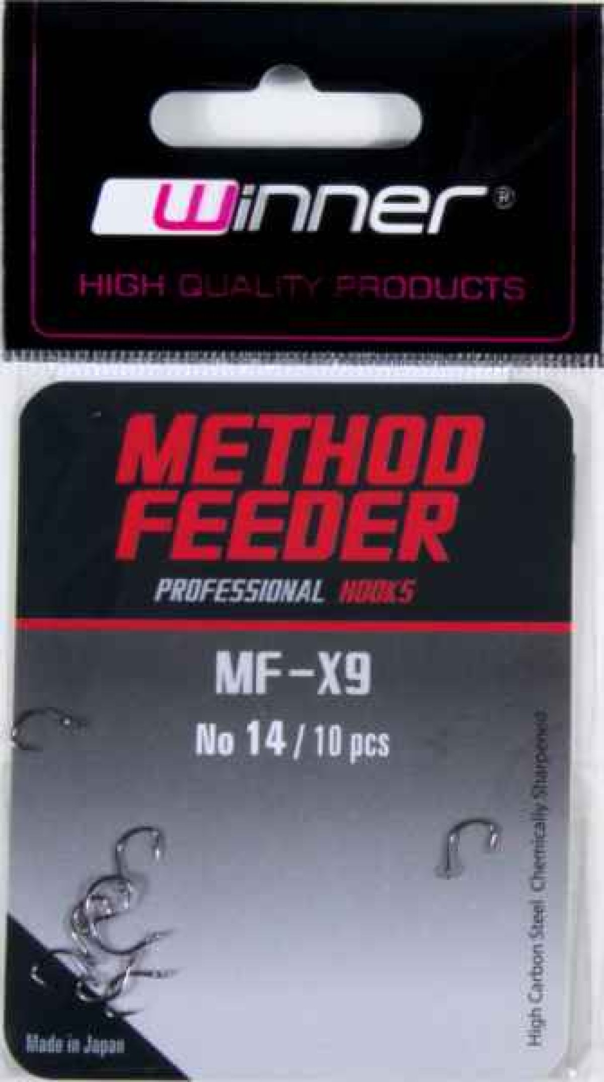 Háček - Profi Method Feeder MF X9 / 10ks balení vel.12