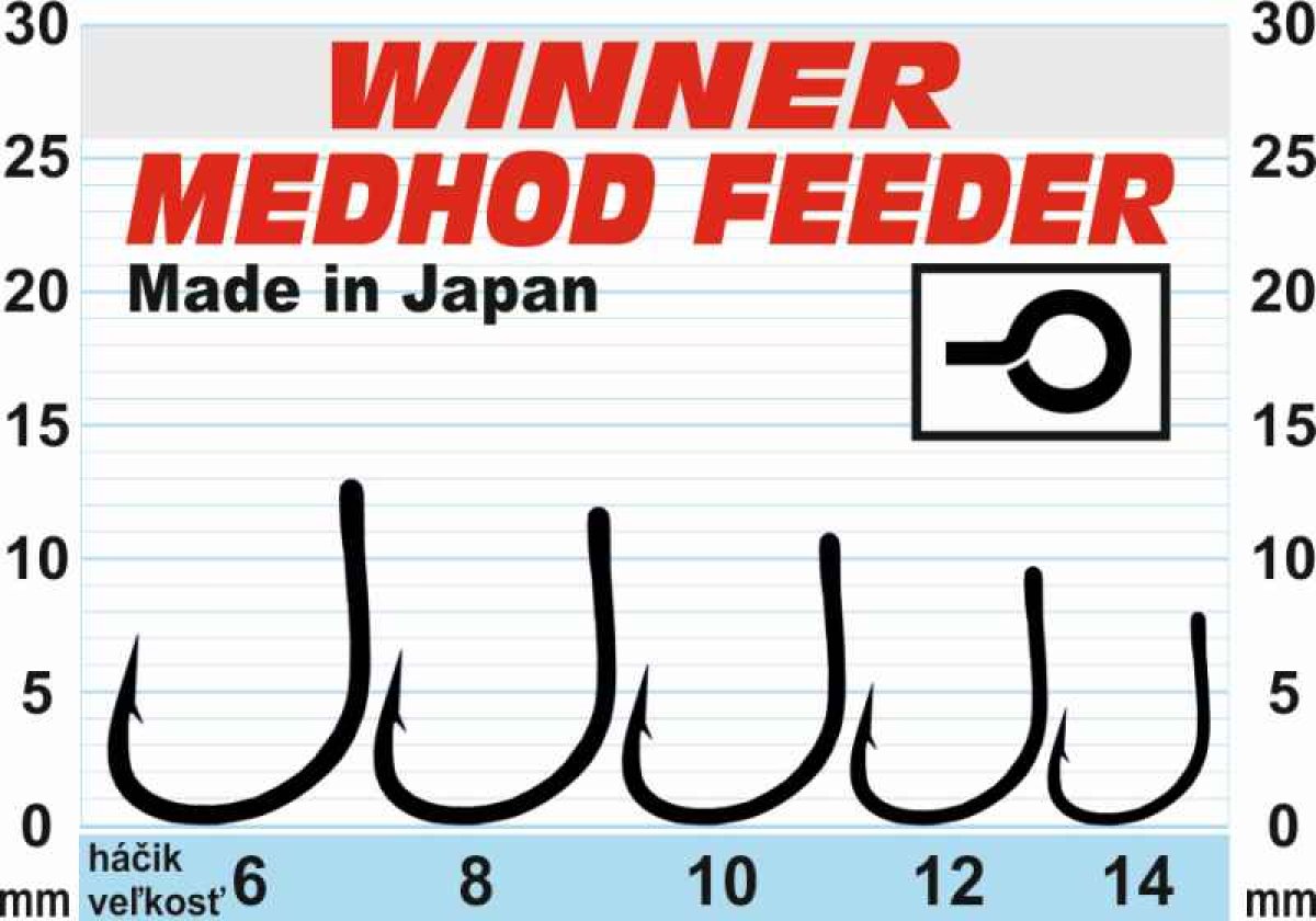 Háček - Profi Method Feeder MF X9 / 10ks balení vel.12