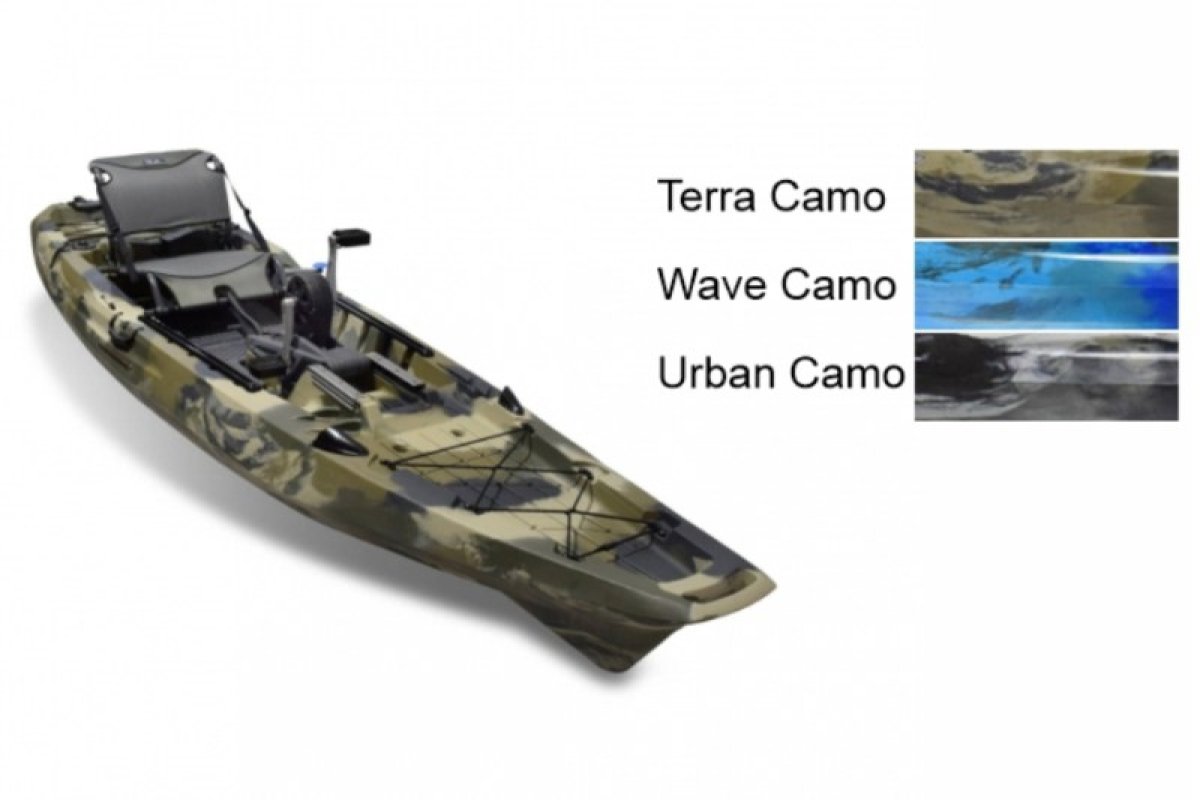 Kajak ANGLER 120 RAPID PEDAL DRIVE 375cm Urban Camo